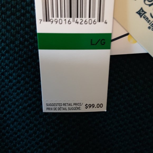 Penguin New Men's Green Waffle Knit Crew Neck Sweater Ponderosa Pine Size Lg - Picture 12 of 13